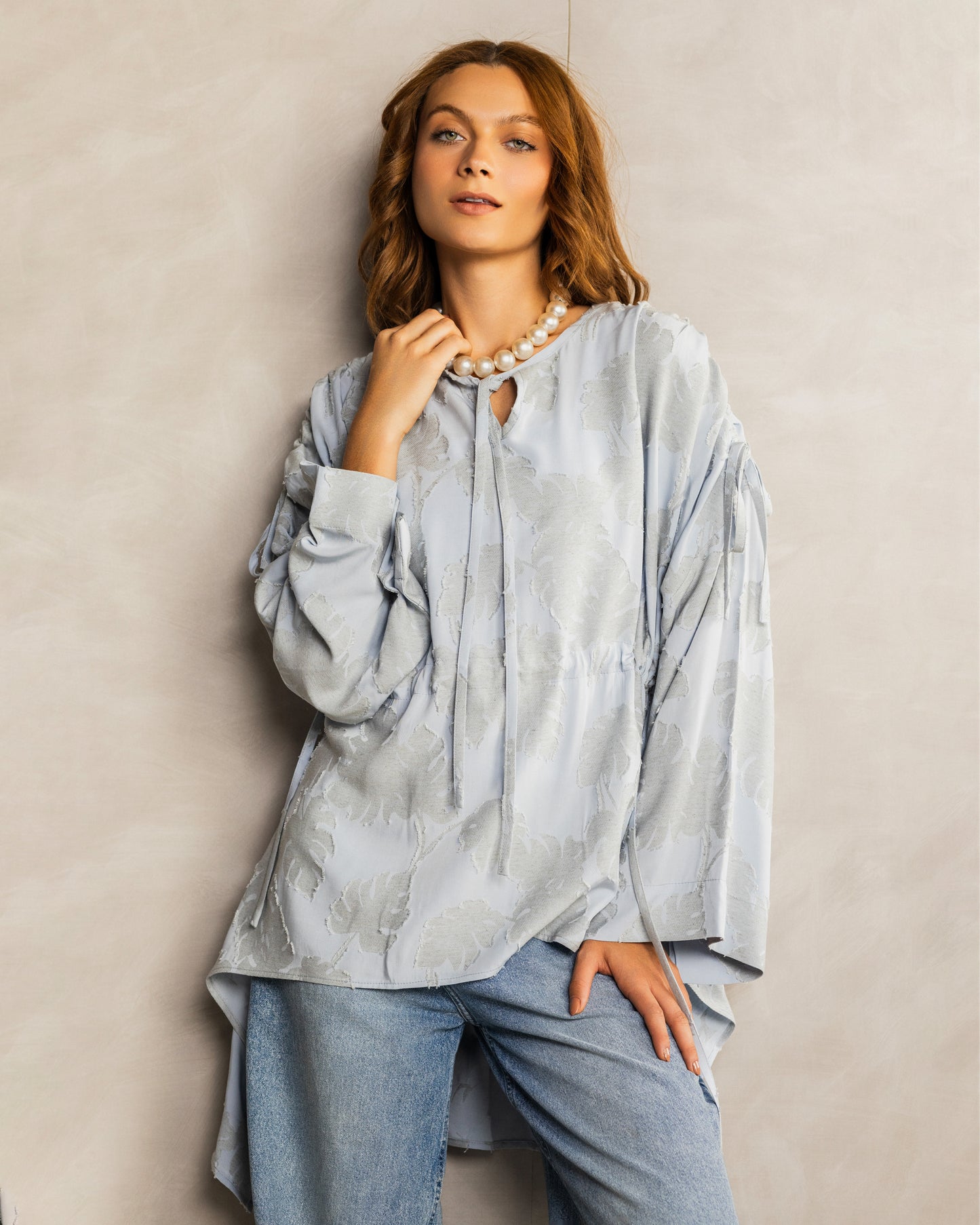 Petal Muse Top Blush Blue
