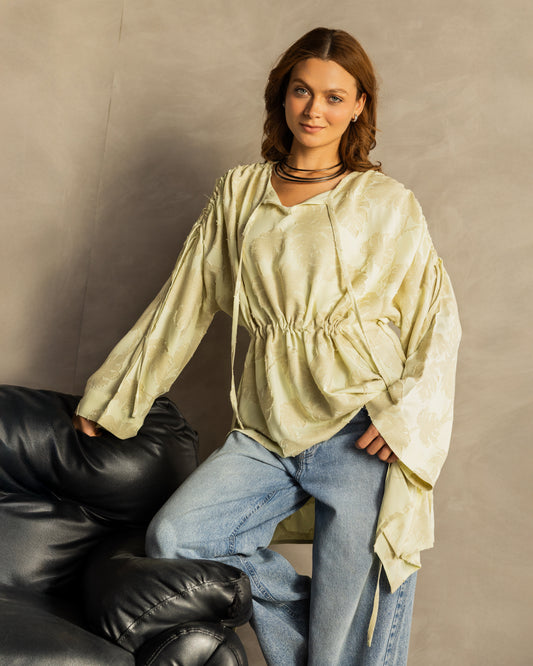 Petal Muse Top Pastel Yellow