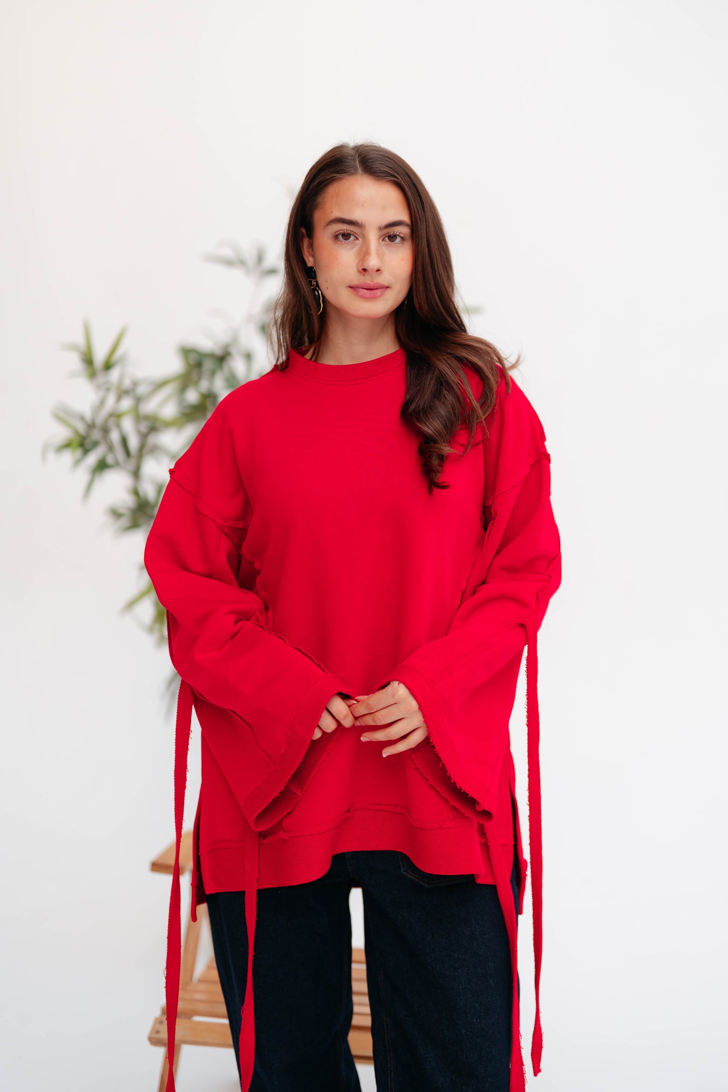 UBRAN COZY SWEATSHIRT CRIMSON RED