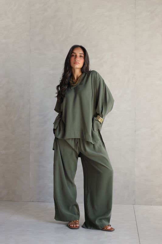 Everyday flow set deep forest green