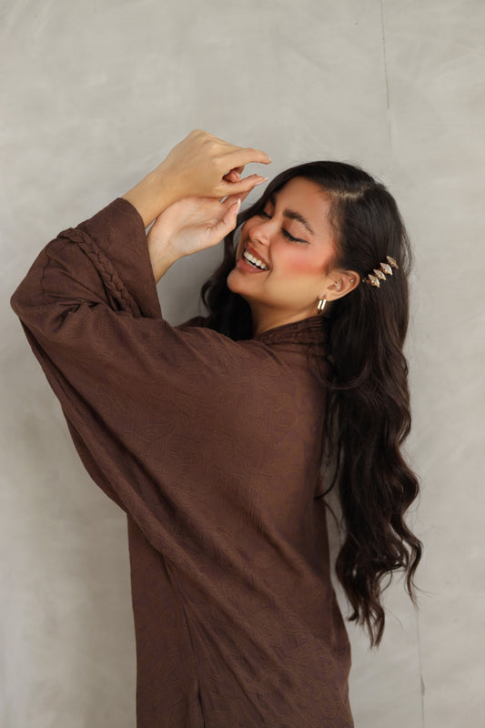 Halo Braids kimono chocolate