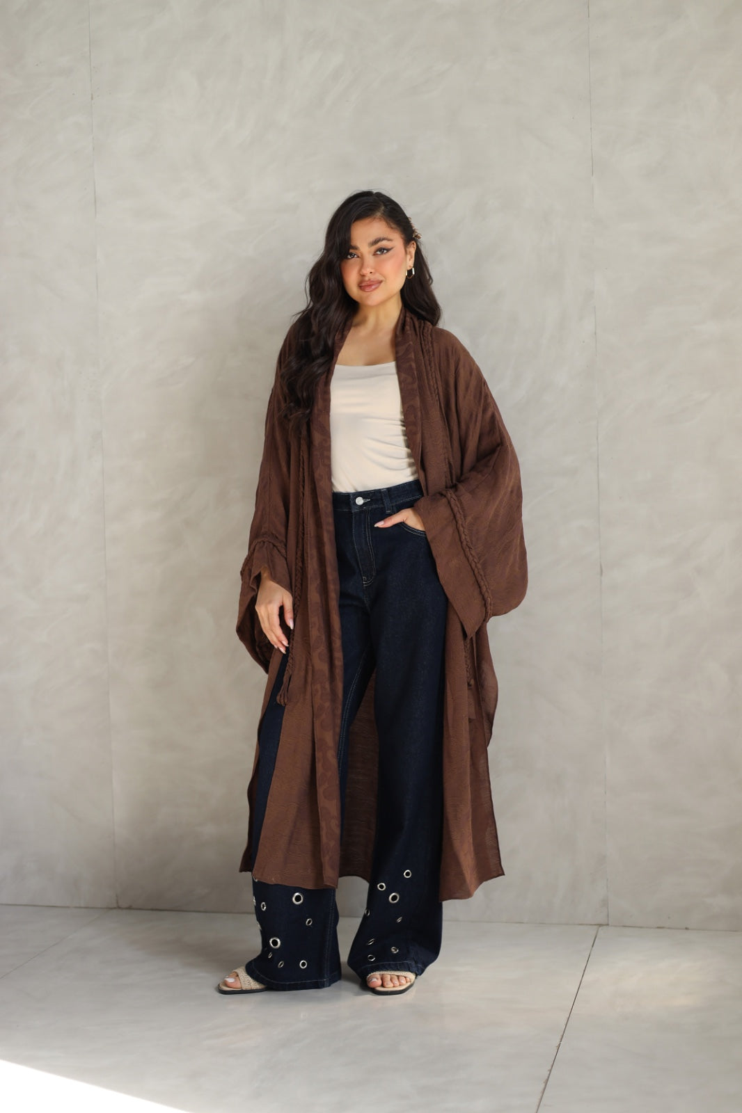 Halo Braids kimono chocolate