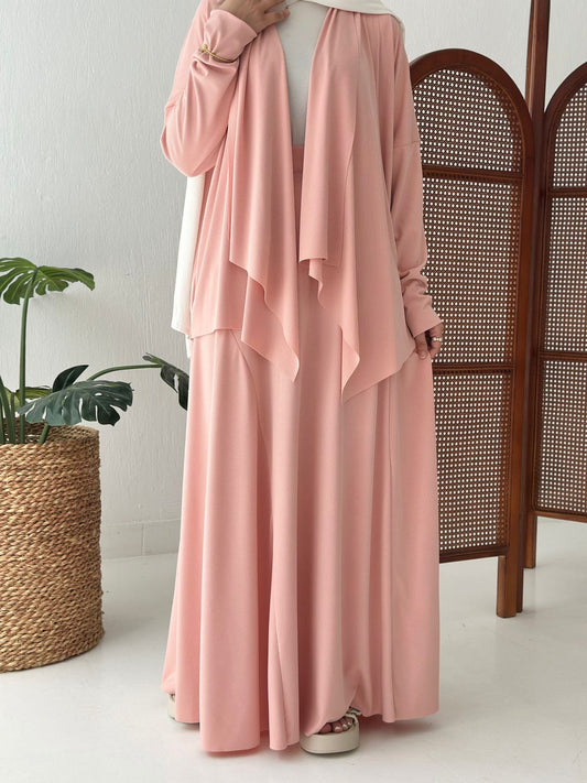 Elegance In Motion Skirt Set In Pink