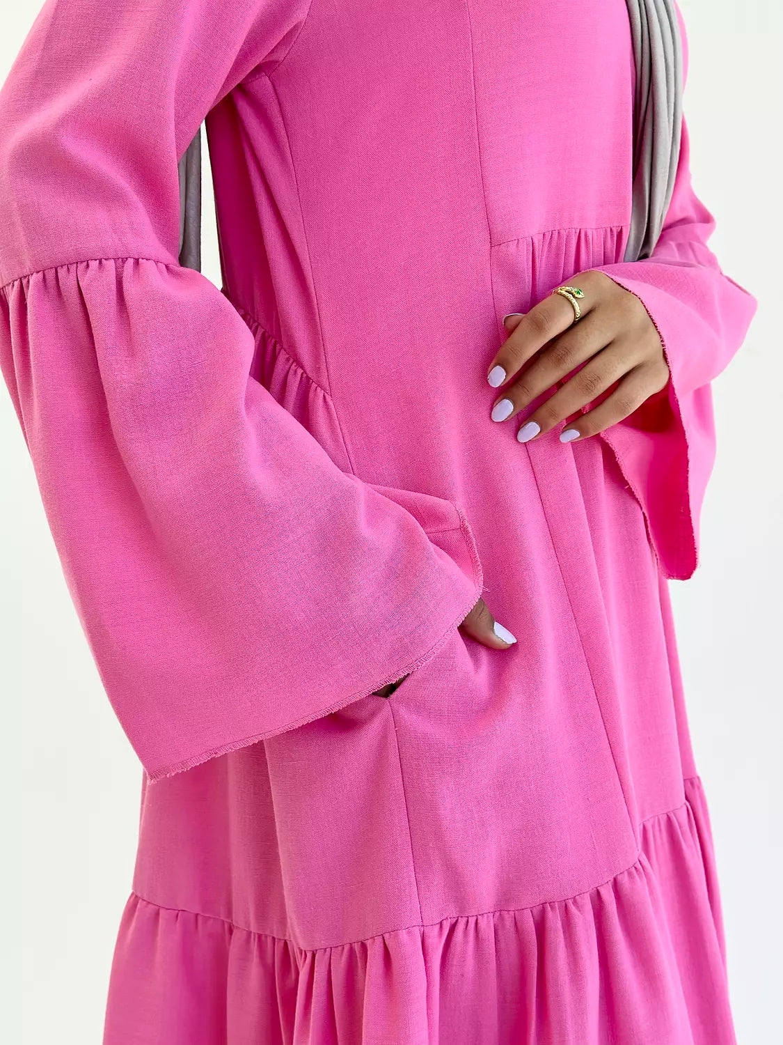 SERENITY DRESS IN HOT PINK