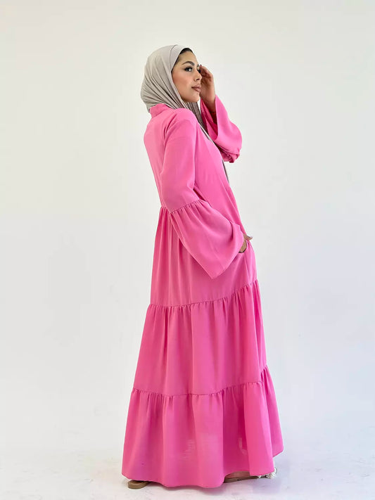 SERENITY DRESS IN HOT PINK
