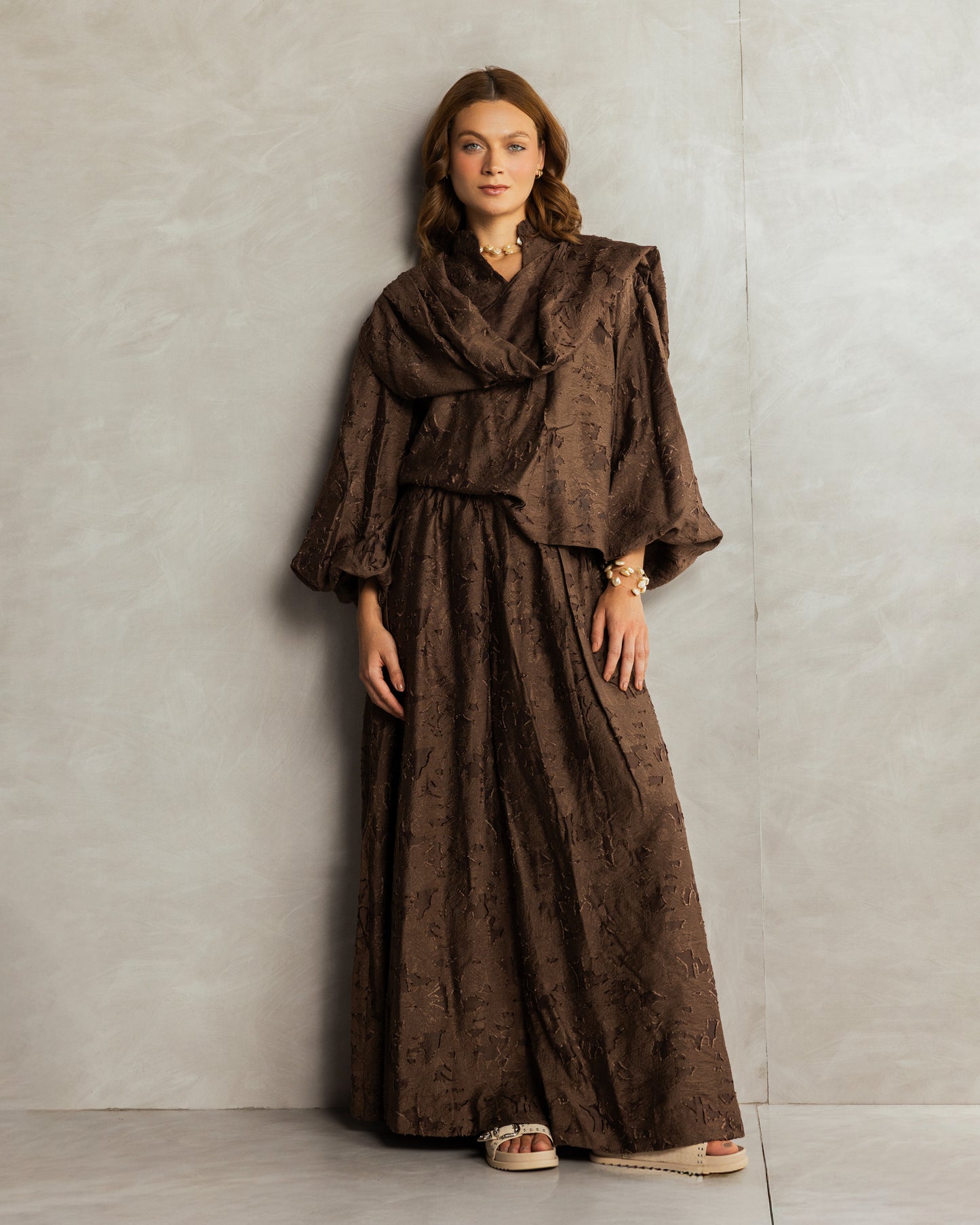 Muse Skirt Set Brown