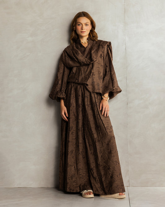 Muse Skirt Set Brown