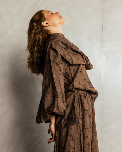 Muse Skirt Set Brown