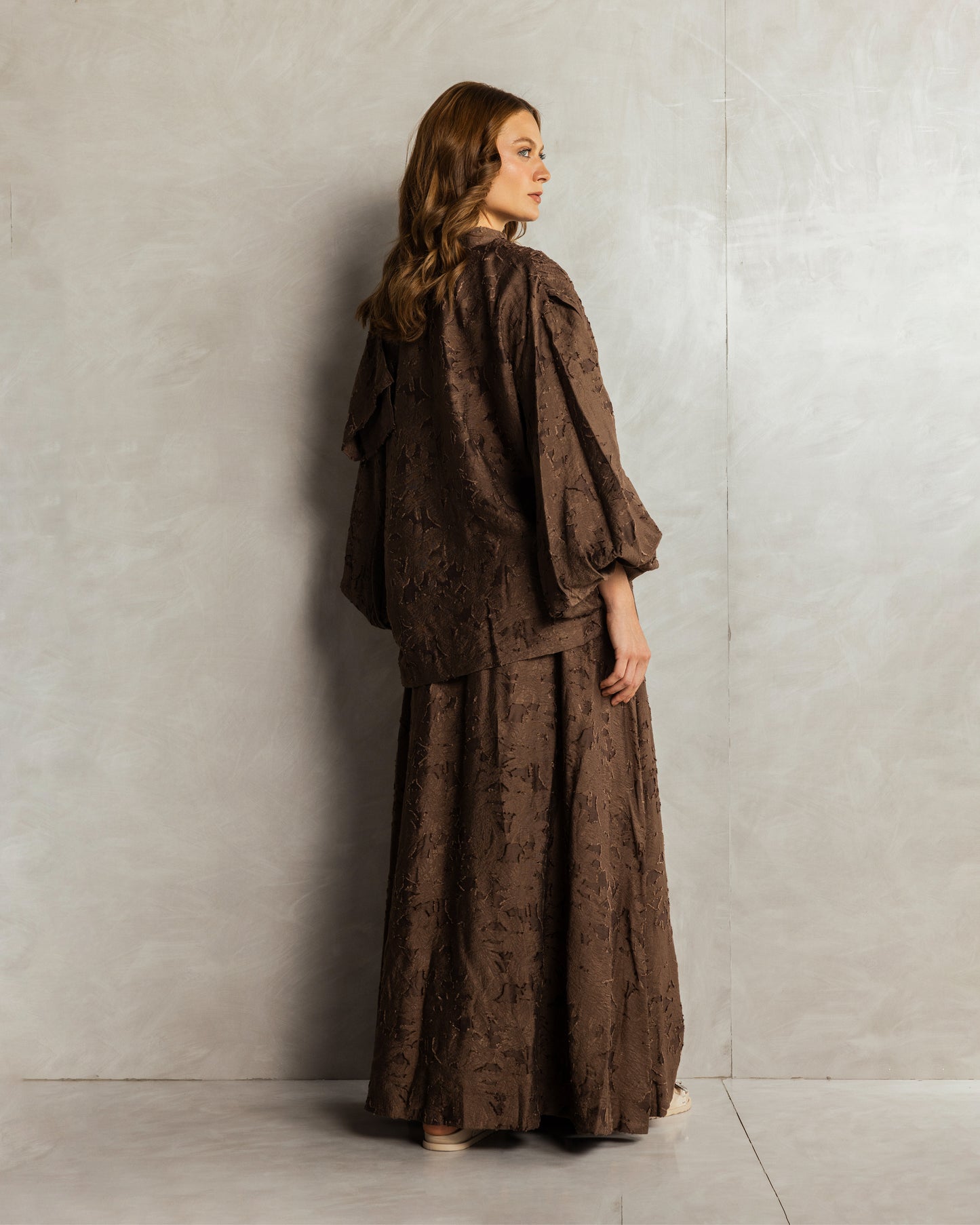 Muse Skirt Set Brown