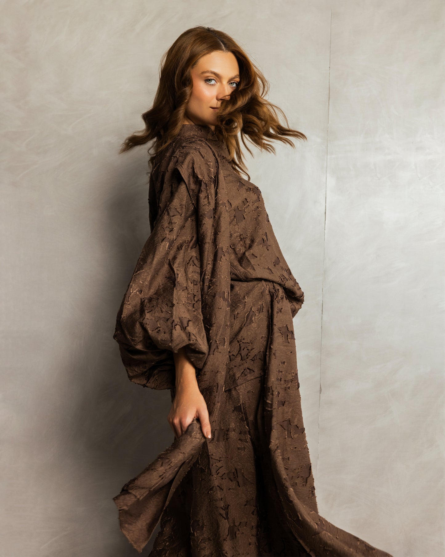 Muse Skirt Set Brown