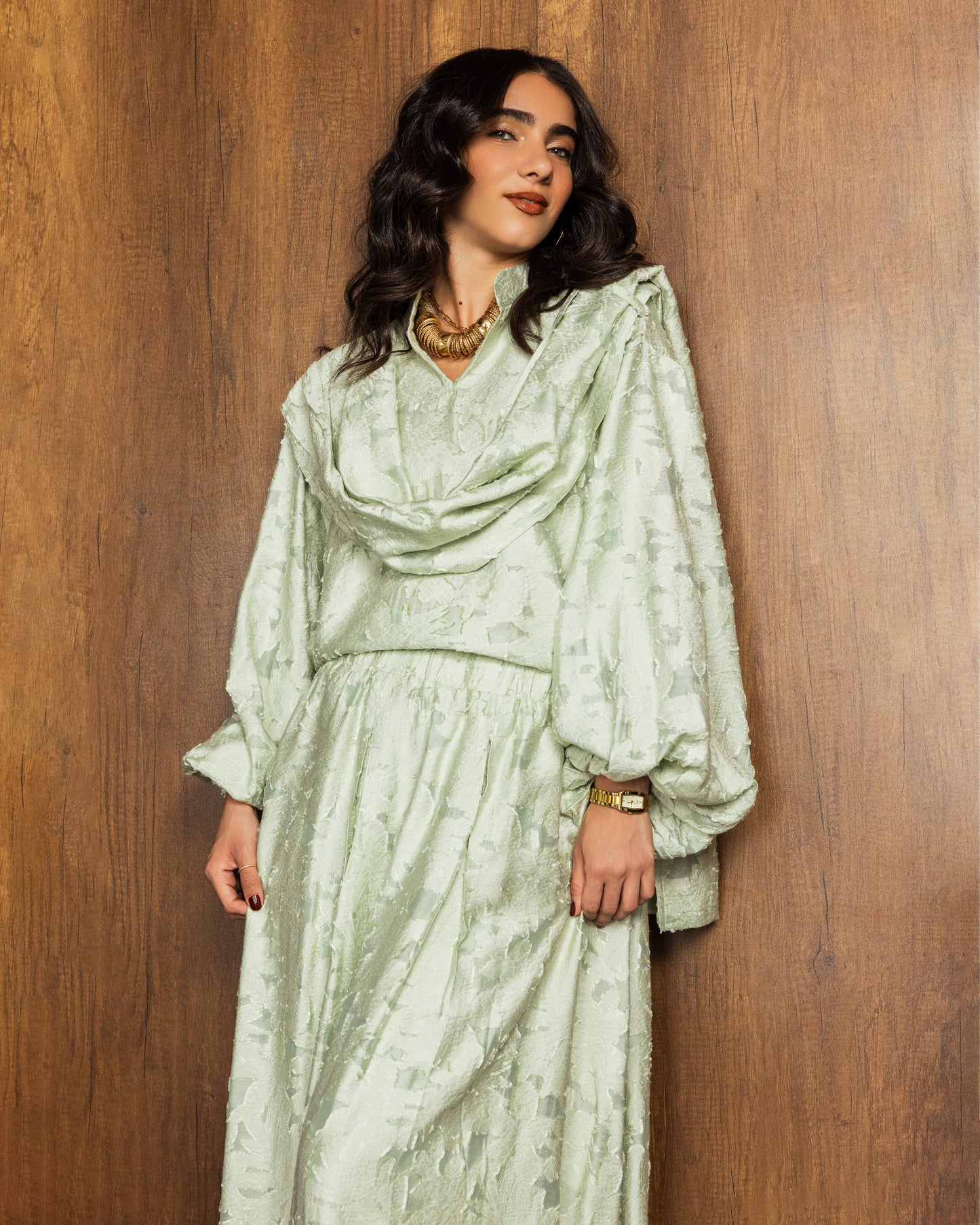 Muse Skirt Set Mint Green