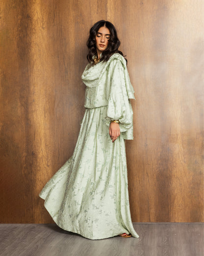 Muse Skirt Set Mint Green