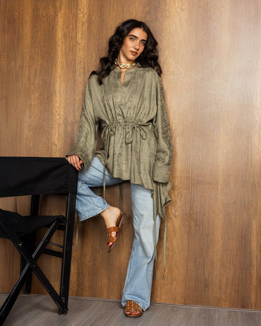 Soft Whispers Top Olive (preorder within 10 days)