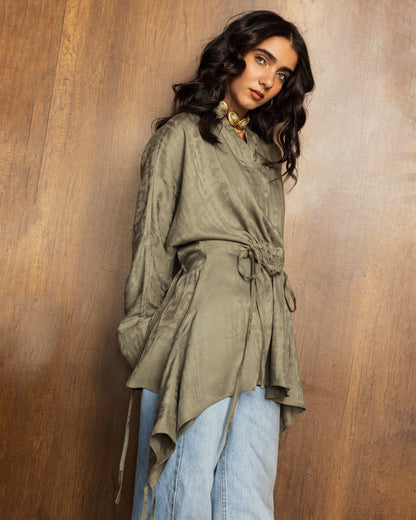 Soft Whispers Top Olive (preorder within 10 days)