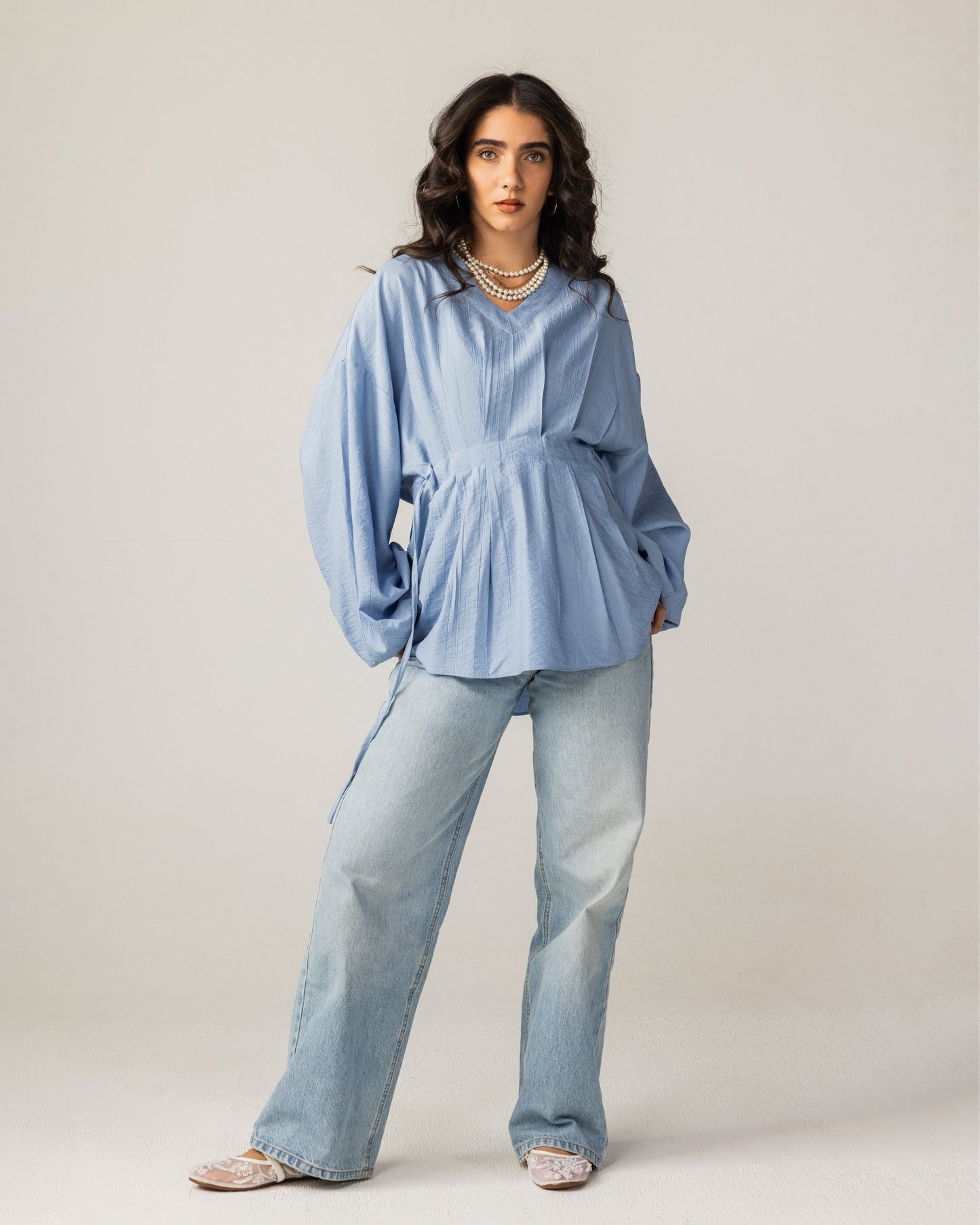 Bella Muse Blouse Sky Blue