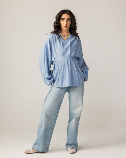 Bella Muse Blouse Sky Blue