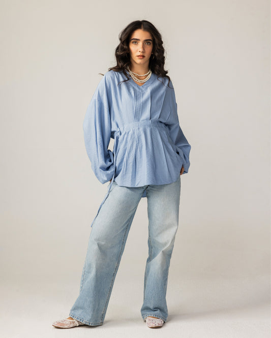 Bella Muse Blouse Sky Blue