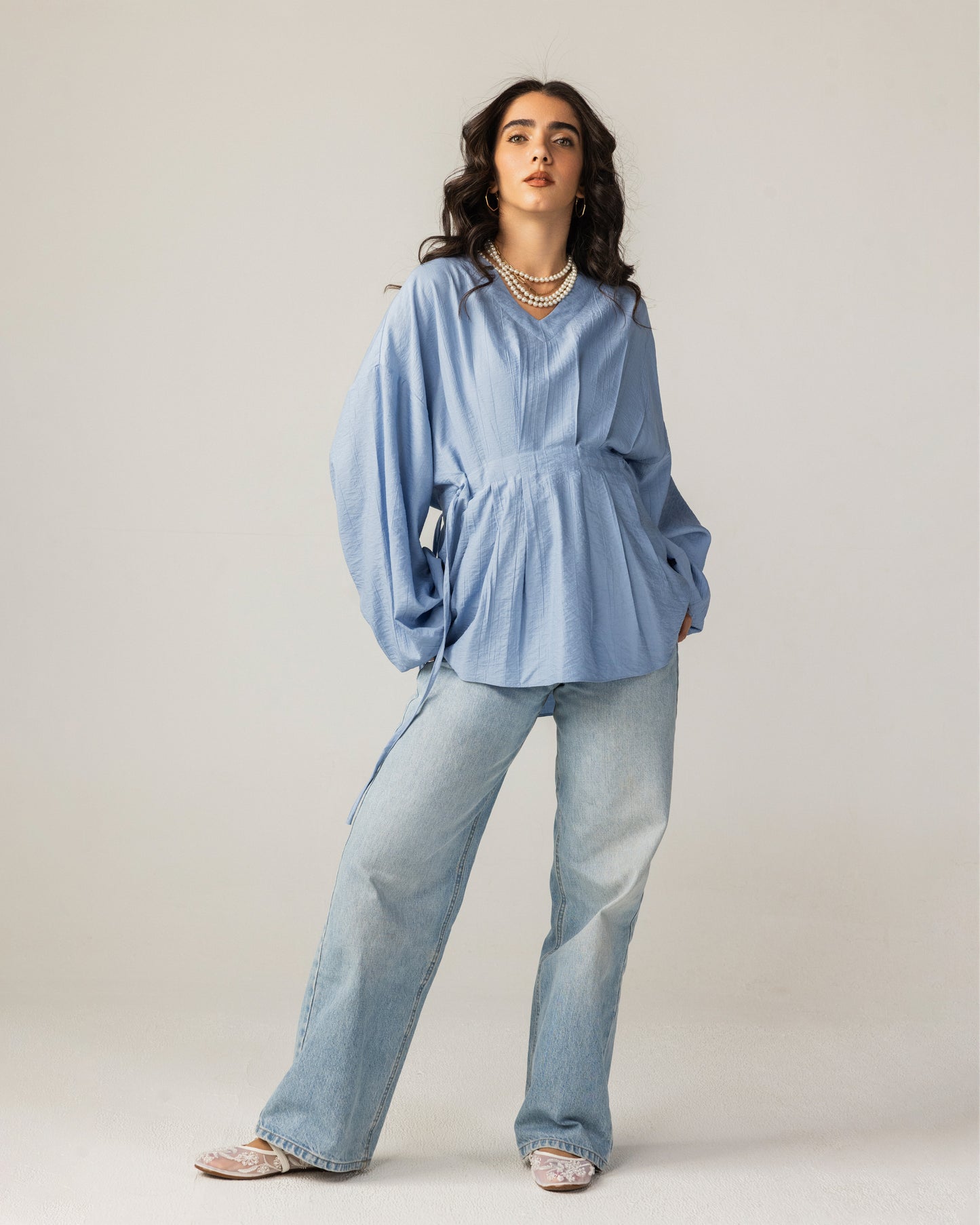 Bella Muse Blouse Sky Blue