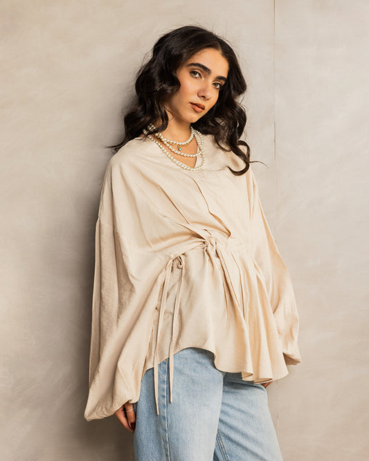 Bella Muse Blouse Beige