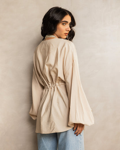 Bella Muse Blouse Beige