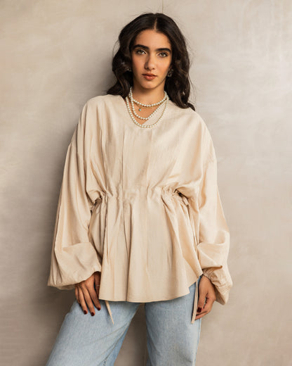 Bella Muse Blouse Beige