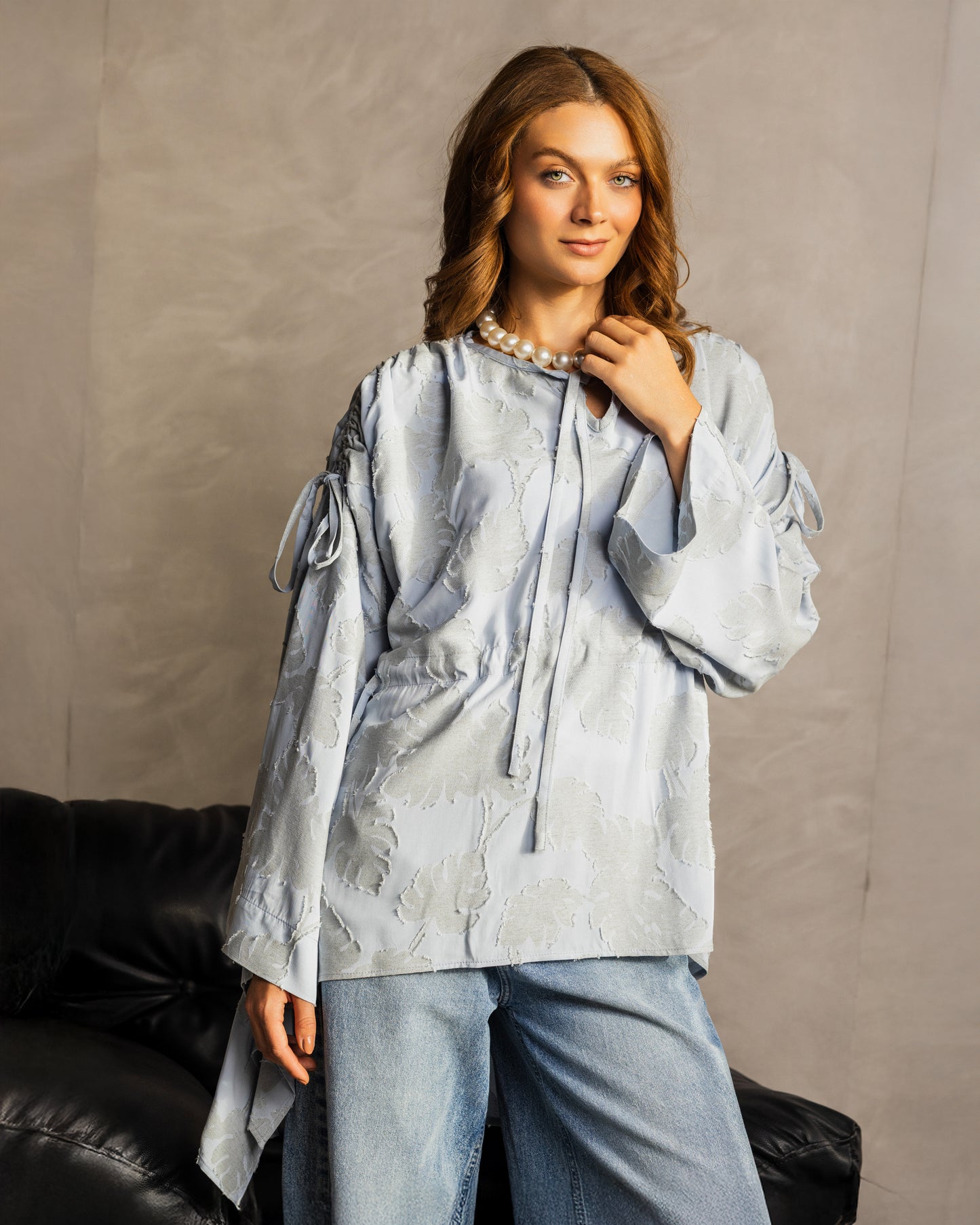 Petal Muse Top Blush Blue