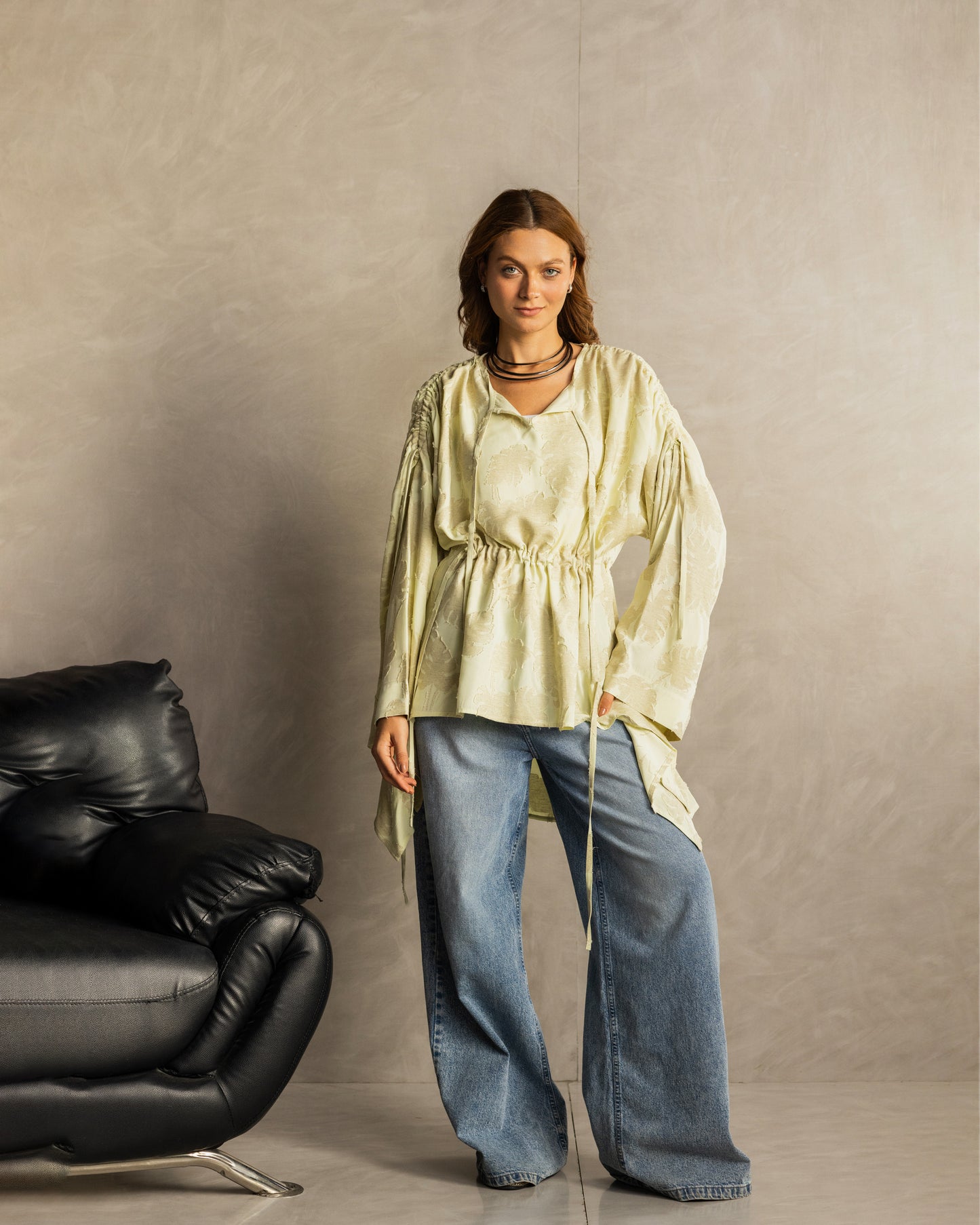 Petal Muse Top Pastel Yellow