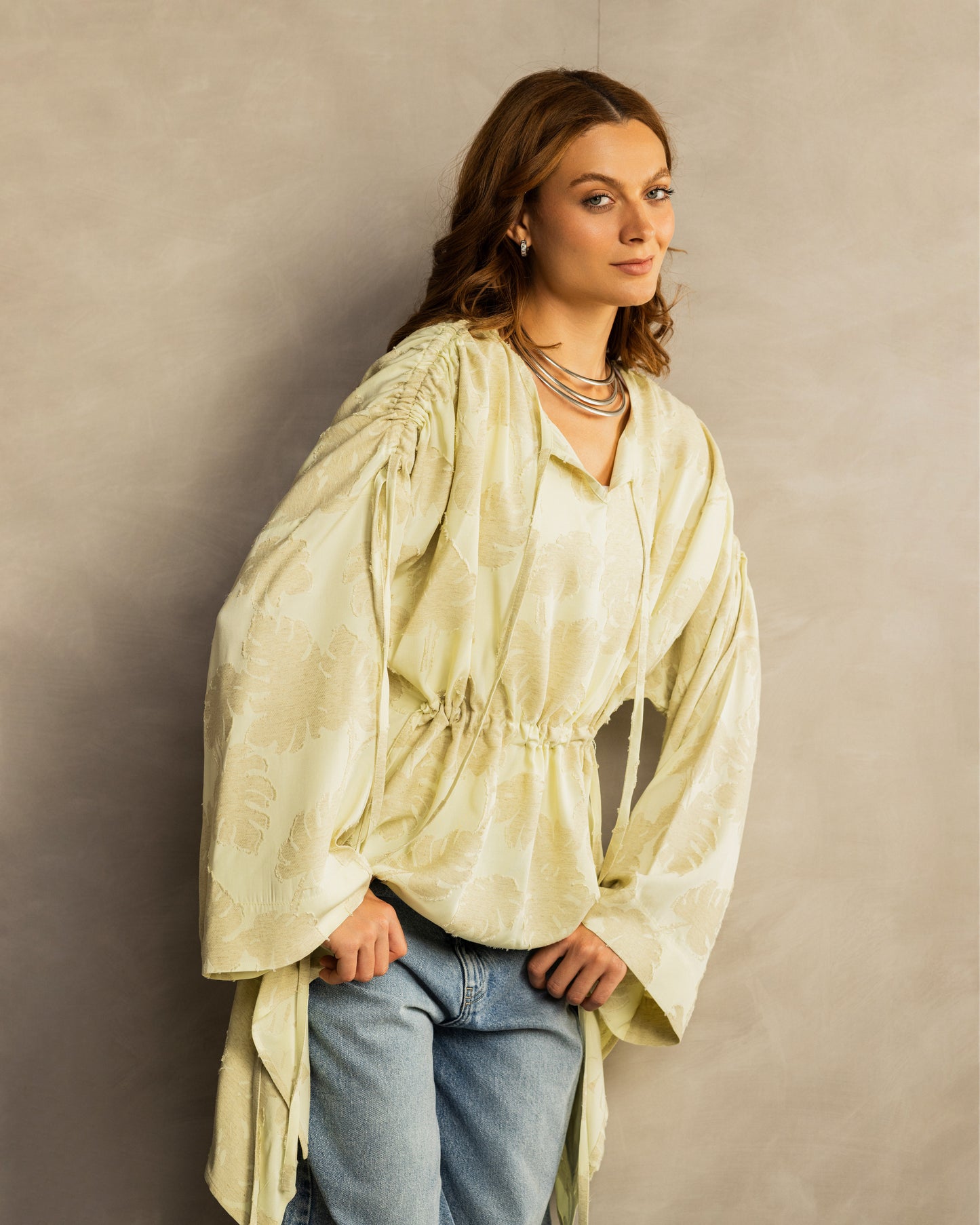 Petal Muse Top Pastel Yellow