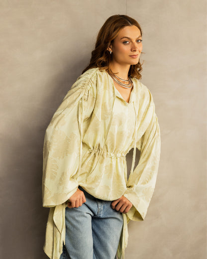 Petal Muse Top Pastel Yellow