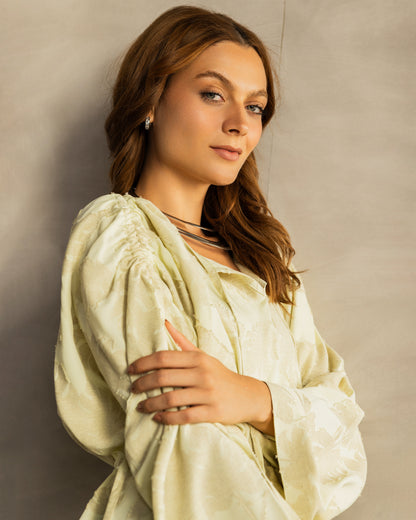 Petal Muse Top Pastel Yellow
