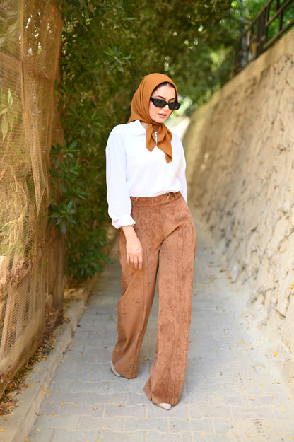 Suede Carmel pants
