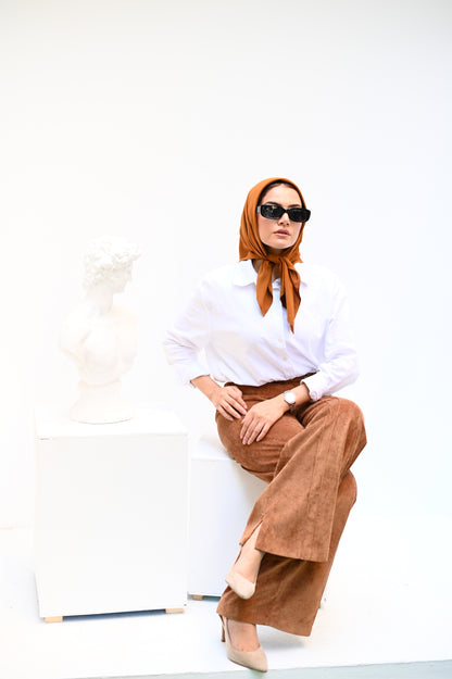 Suede Carmel pants