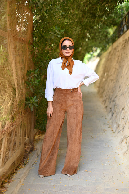 Suede Carmel pants