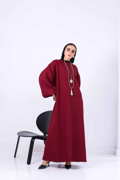 Blessed Dress In Burgundy