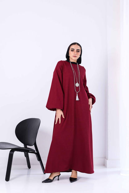 Blessed Dress In Burgundy