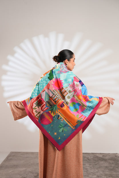 Azalea Lunara Scarf Square