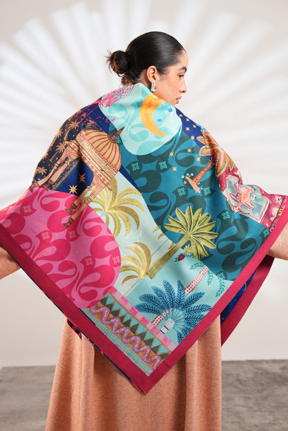 Azalea Lunara Scarf Square