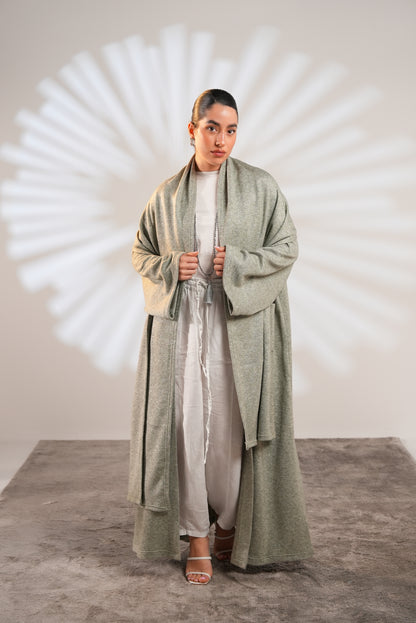 Soft Embrace Shawl Cardigan In Mint