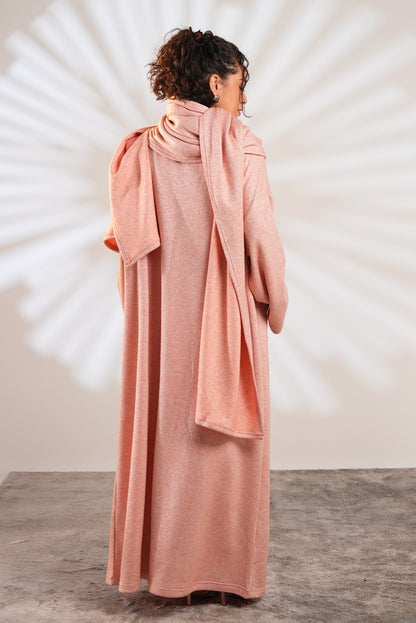 Soft Embrace Shawl Cardigan In Pink