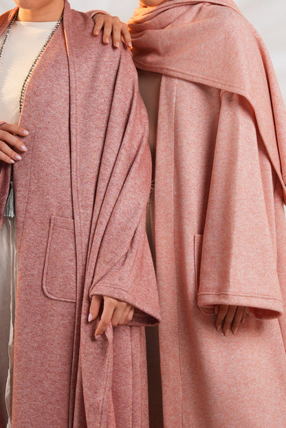 Soft Embrace Shawl Cardigan In Pink