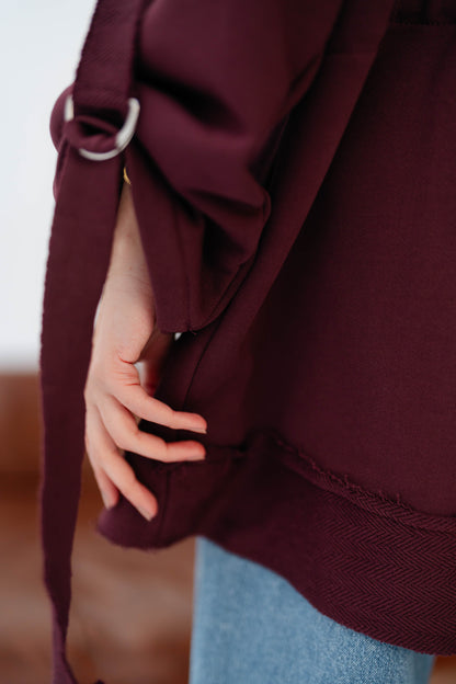 UBRAN LUXE CARDIGAN MAROON