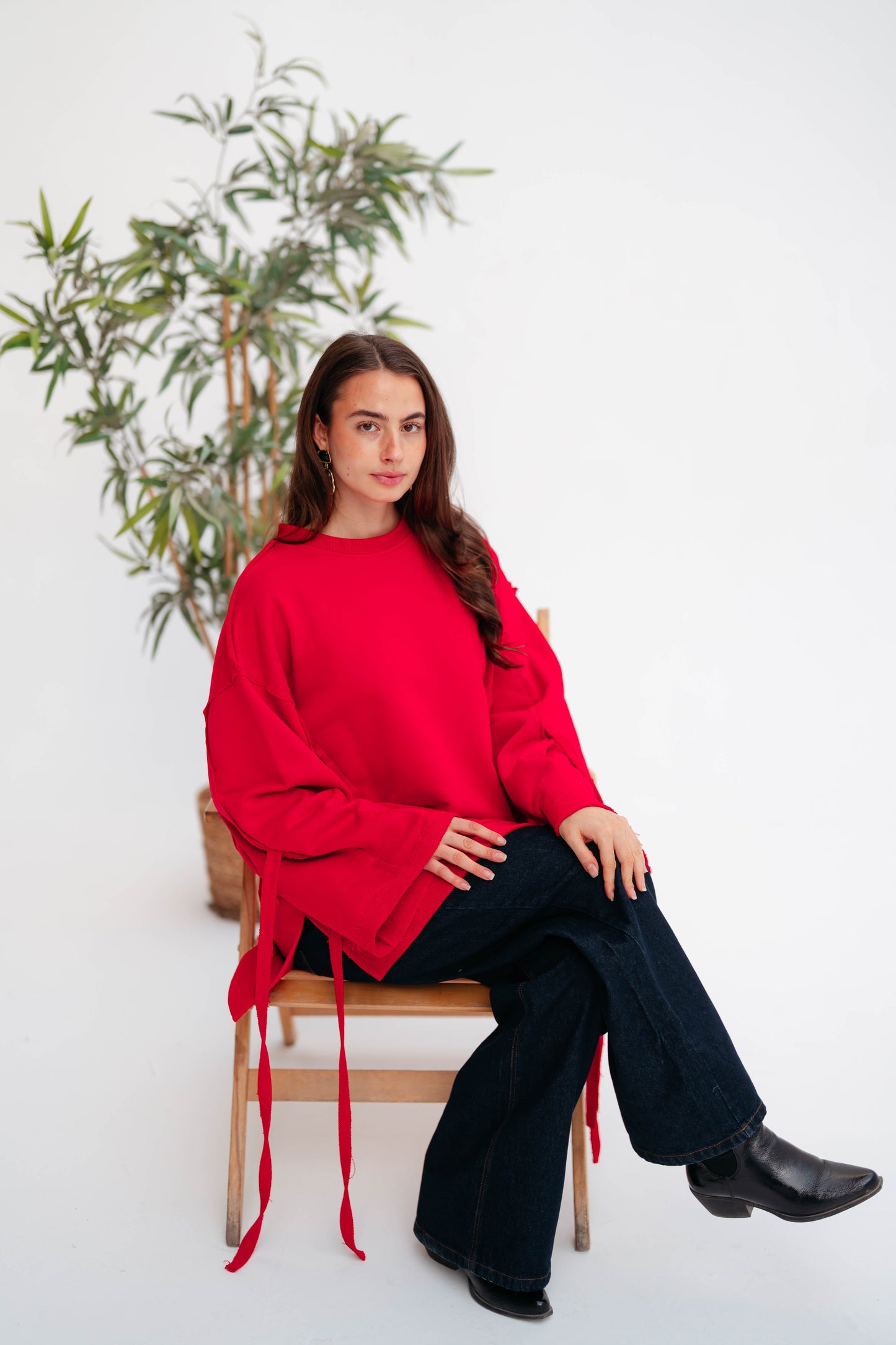 UBRAN COZY SWEATSHIRT CRIMSON RED