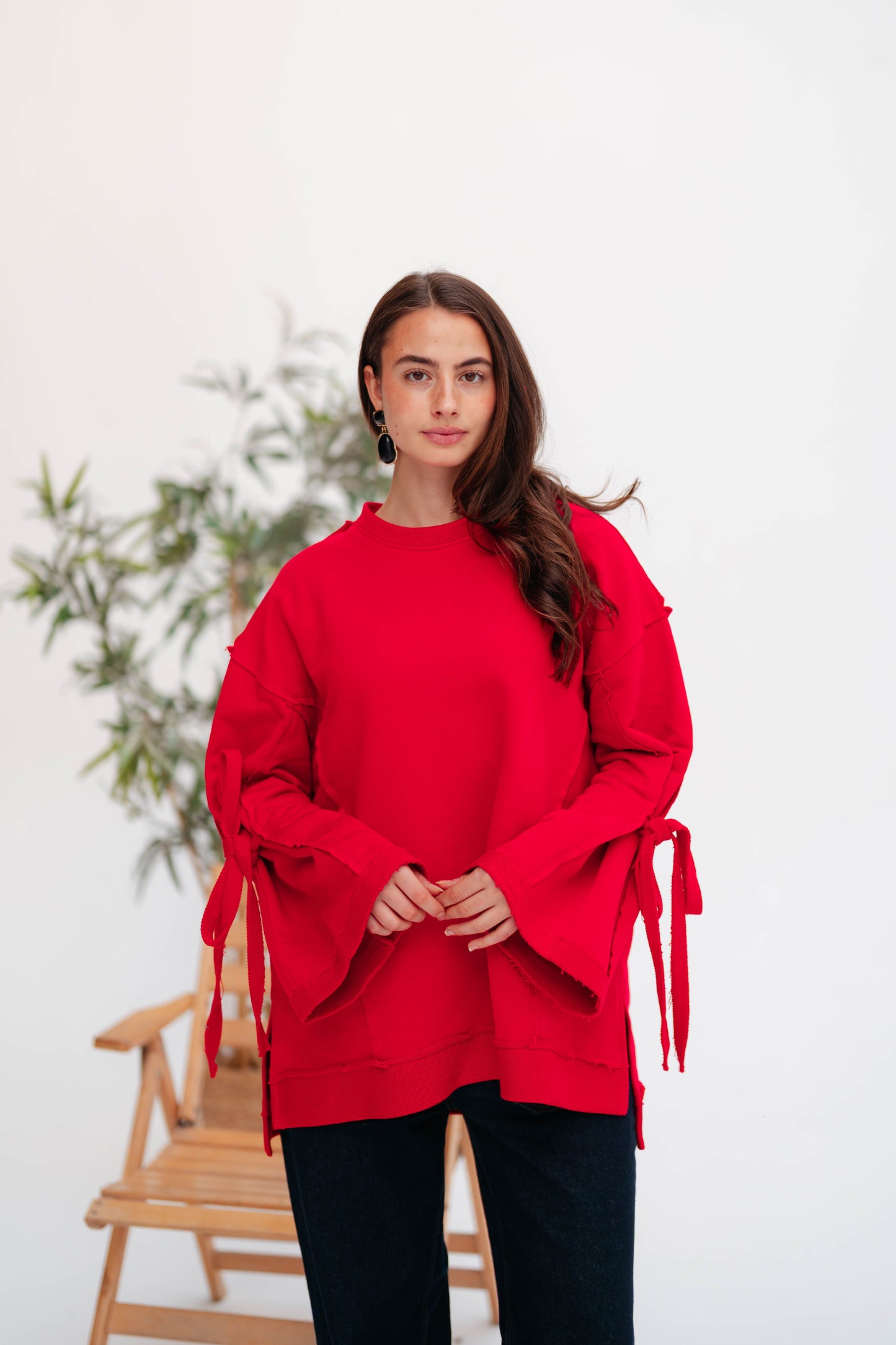 UBRAN COZY SWEATSHIRT CRIMSON RED