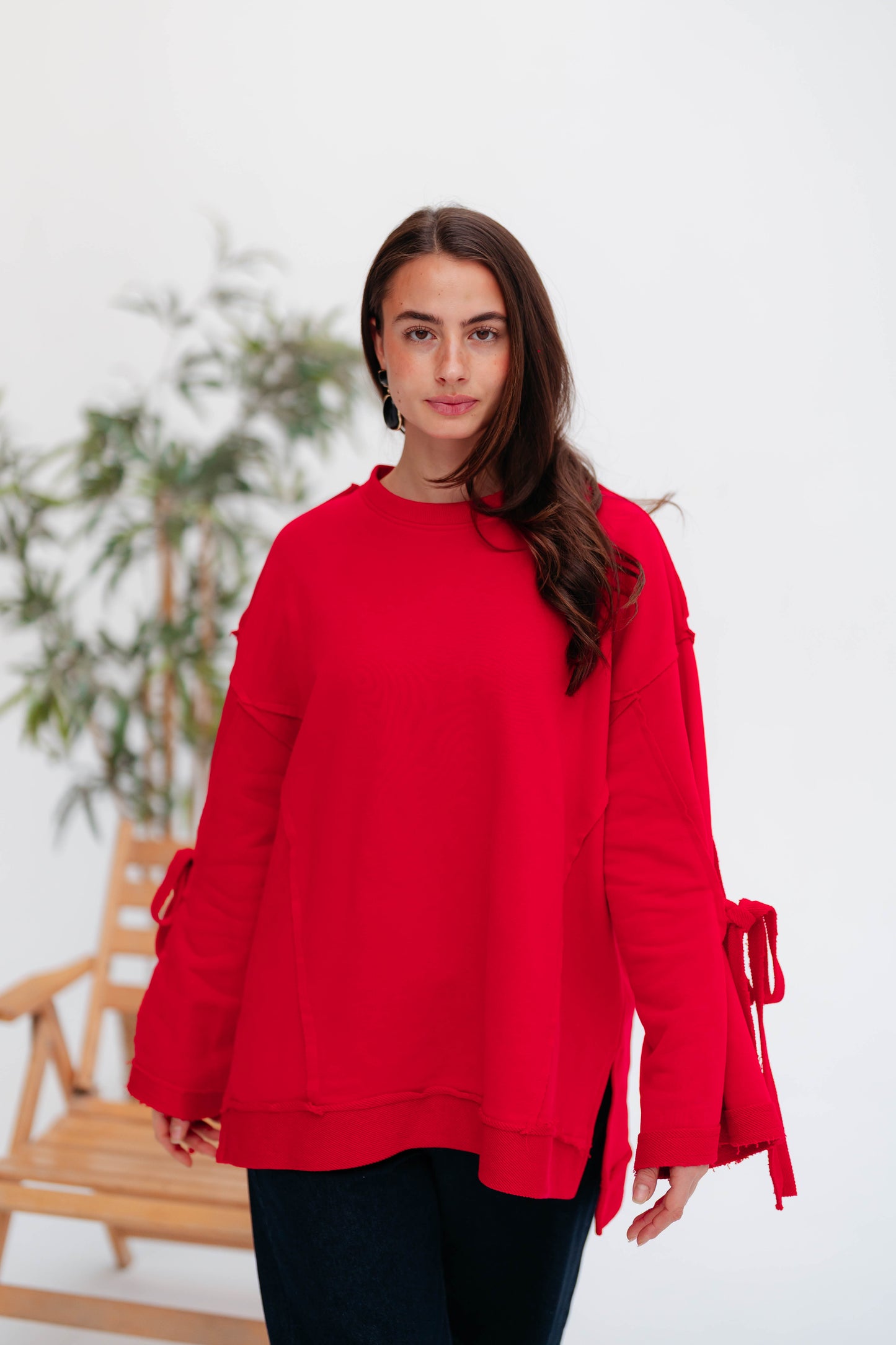 UBRAN COZY SWEATSHIRT CRIMSON RED