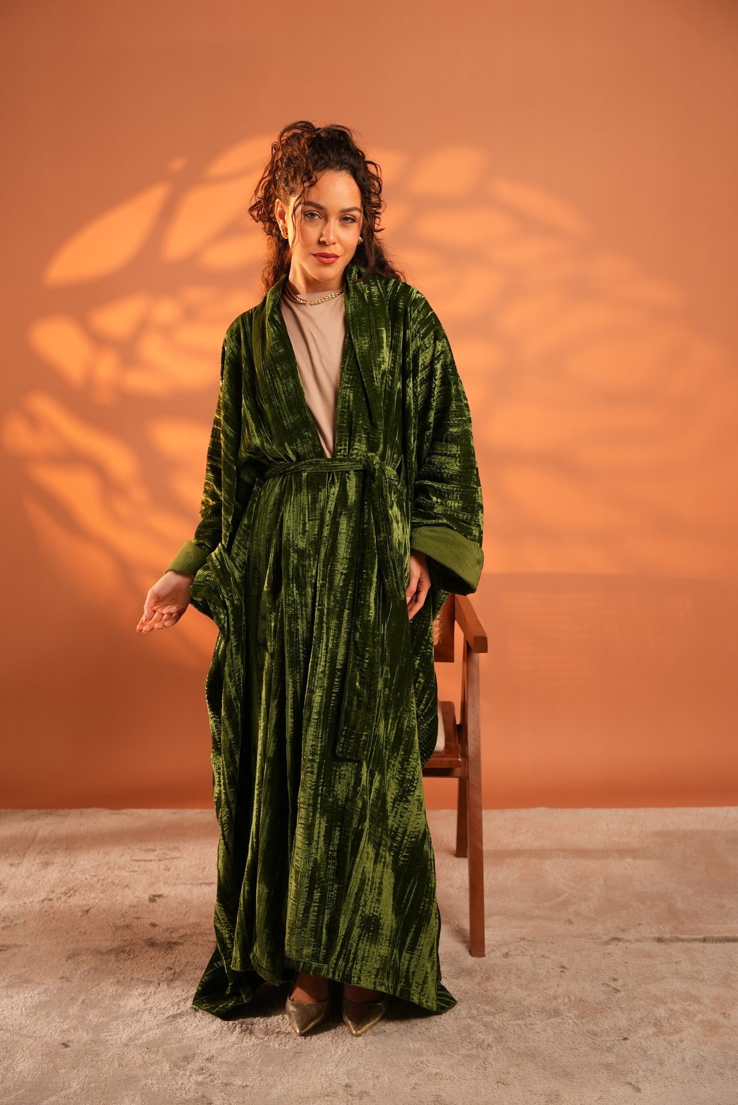 Lune Noir Kaftan In Green