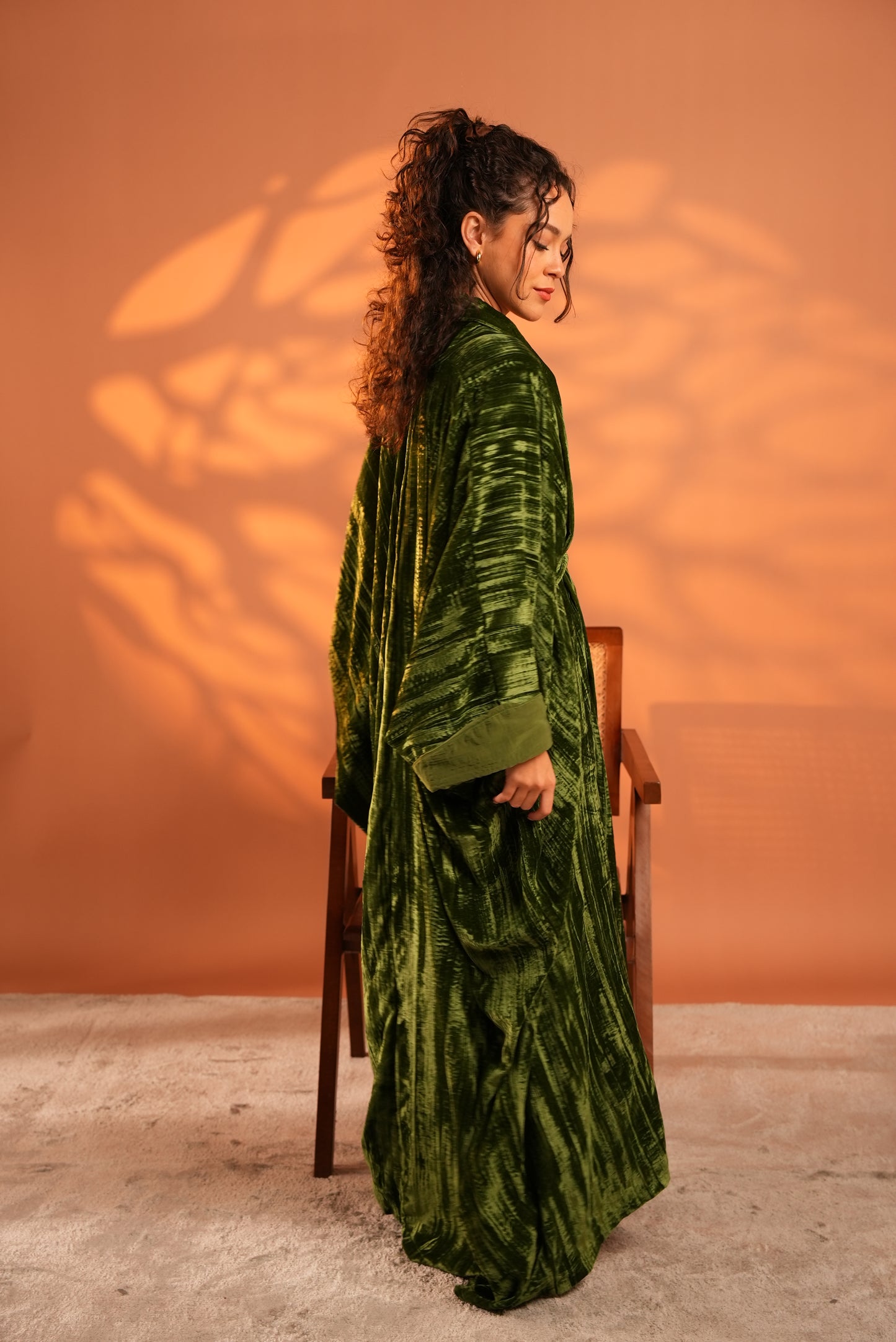 Lune Noir Kaftan In Green