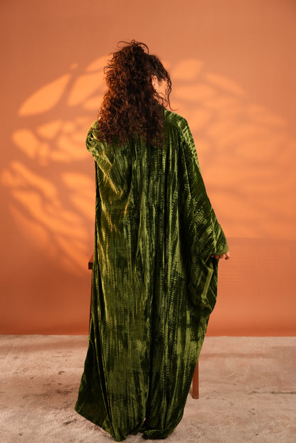 Lune Noir Kaftan In Green