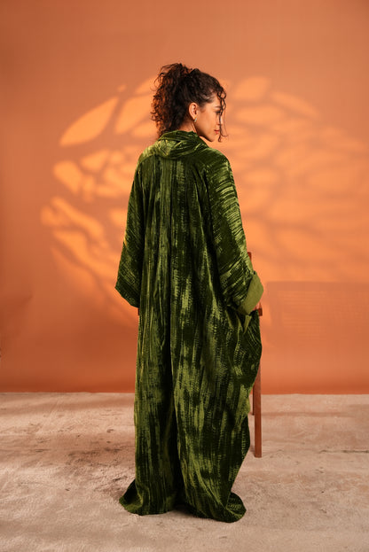 Lune Noir Kaftan In Green