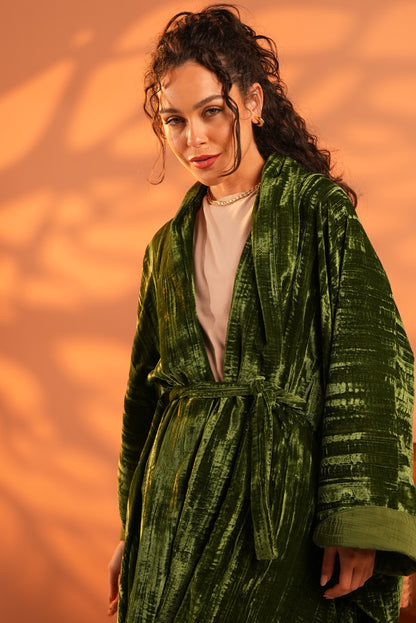 Lune Noir Kaftan In Green