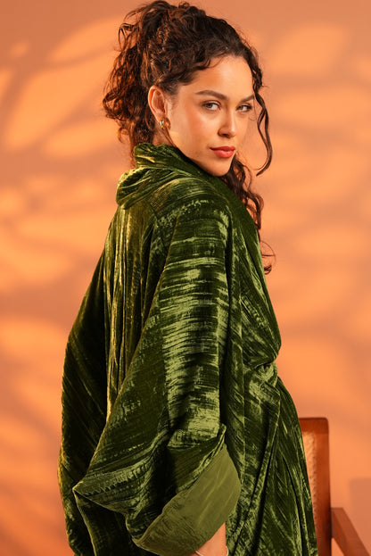 Lune Noir Kaftan In Green